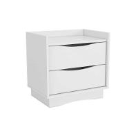 Mesa Cabeceira Casal 2 Gavetas M261 Branco - Kappesberg - 1
