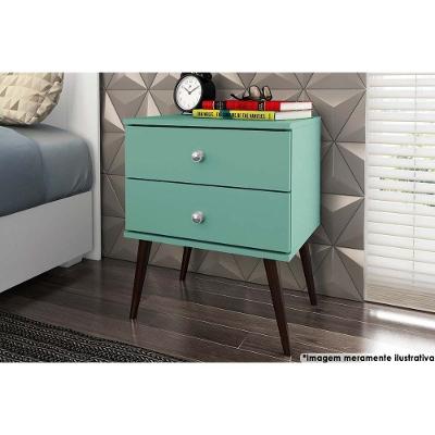 Mesa Cabeceira Casal Rt 3032 C- 2 Gavetas Oliva - Movelbento