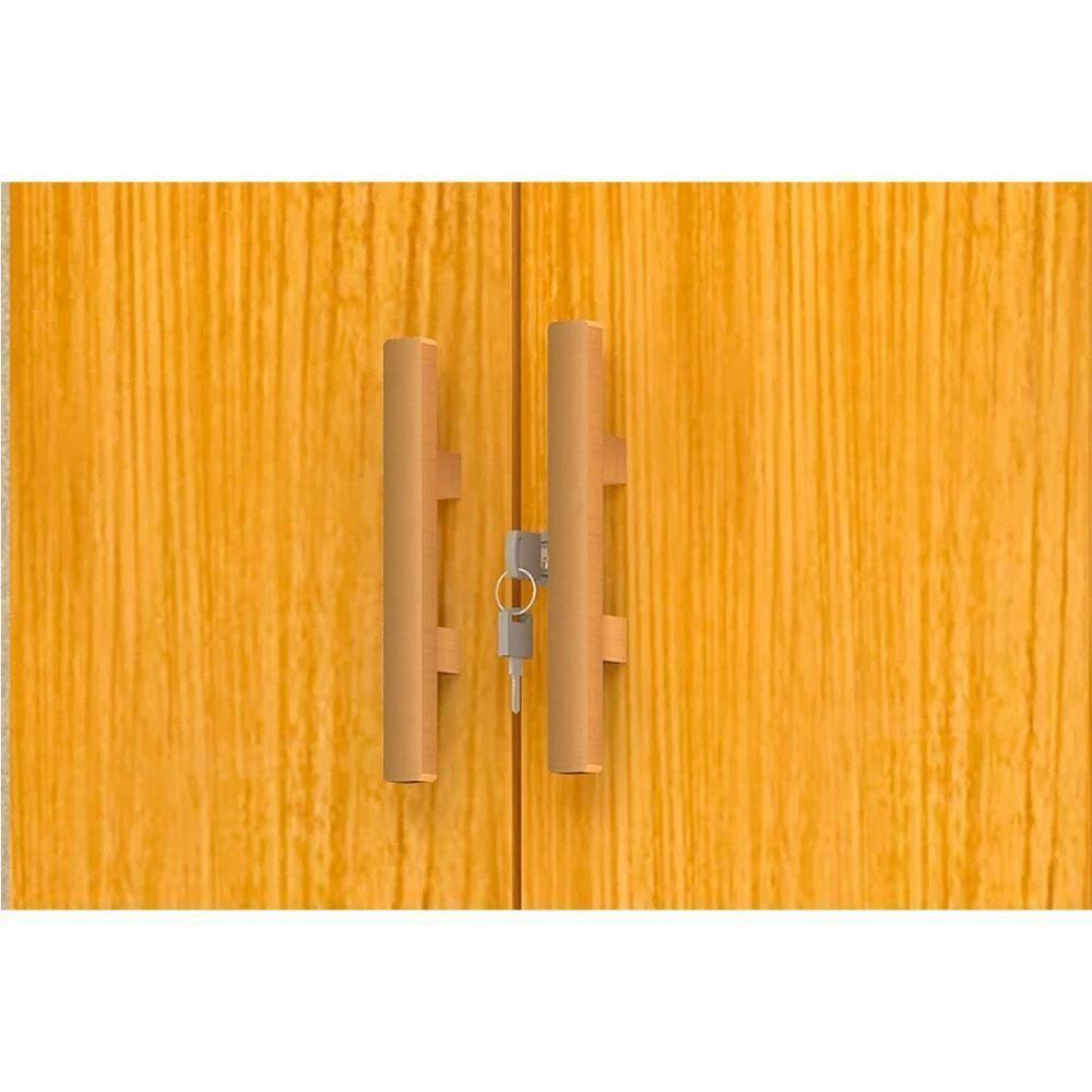 Armário Multiuso Sala Iris 2 Portas c/ Chave Branco - ACP - 2