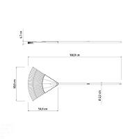 Vassoura Com 26 Dentes Tramontina Em Polipropileno Laranja Com Cabo De Madeira 120 Cm Tramontina - 3