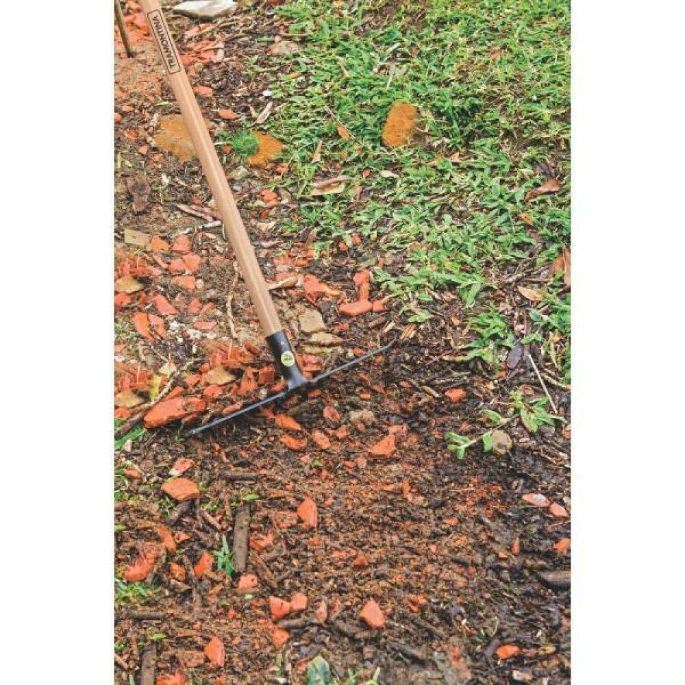 Ancinho Curvo Leve com 16 Dentes Tramontina em Aço sem Cabo - 3