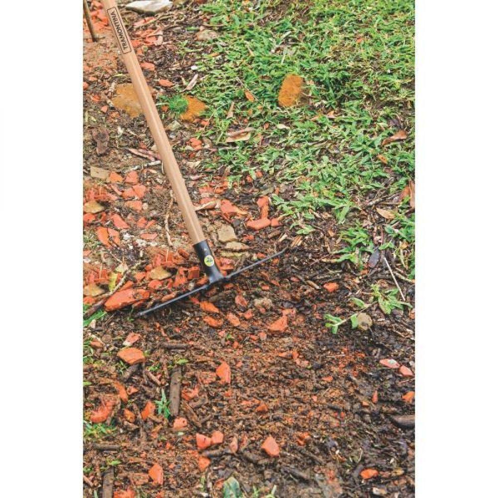 Ancinho Curvo Leve com 16 Dentes Tramontina em Aço sem Cabo - 4