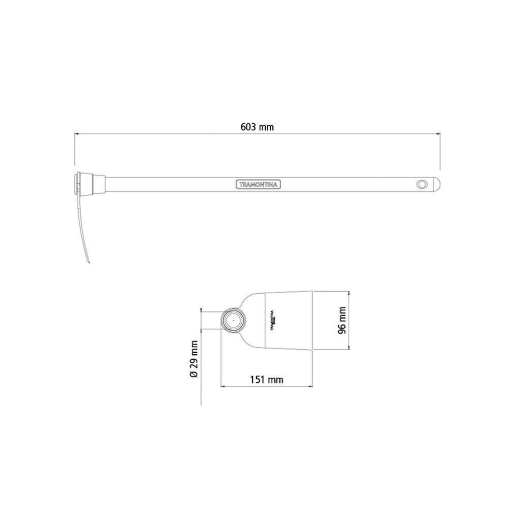 Enxadinha Tramontina Em Aço Com Cabo De Madeira 60 Cm Tramontina - 4