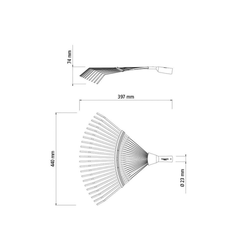 Vassoura Fixa Com 22 Dentes Tramontina Em Aço Sem Cabo Tramontina - 4
