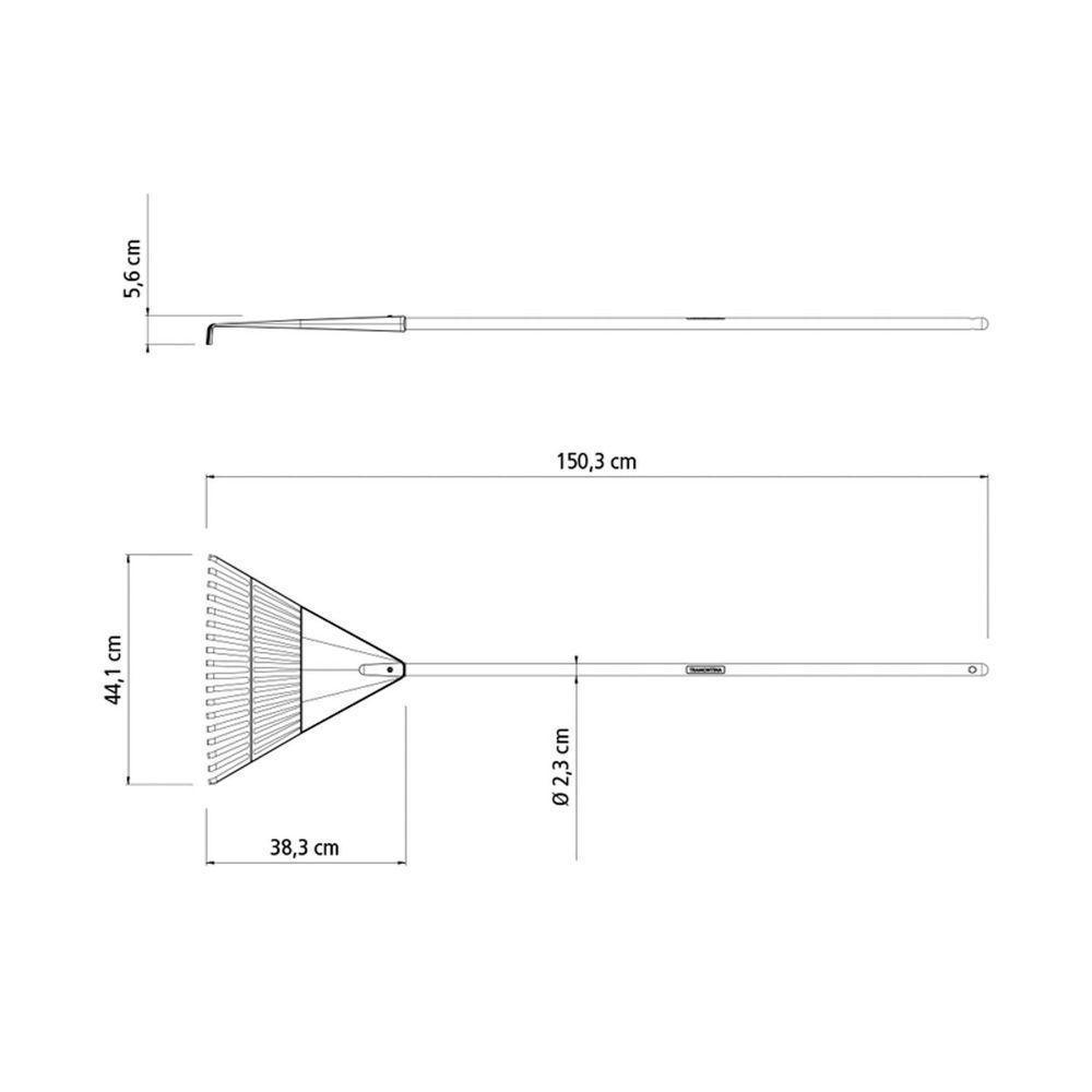 Vassoura Com 18 Dentes Tramontina Em Polipropileno Laranja Com Cabo De Madeira 120 Cm Tramontina - 4