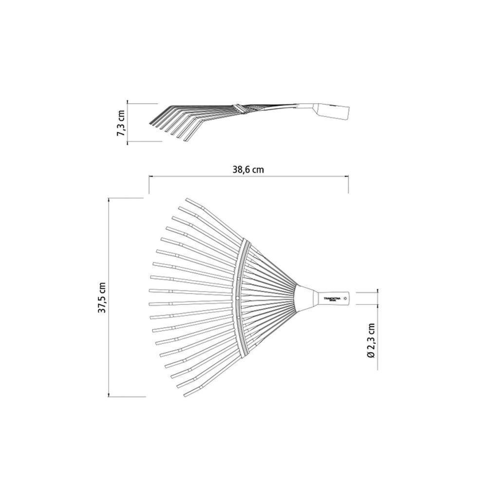 Vassoura Fixa Com 18 Dentes Tramontina Em Aço Sem Cabo Tramontina - 4