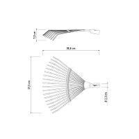 Vassoura Fixa Com 18 Dentes Tramontina Em Aço Sem Cabo Tramontina - 4
