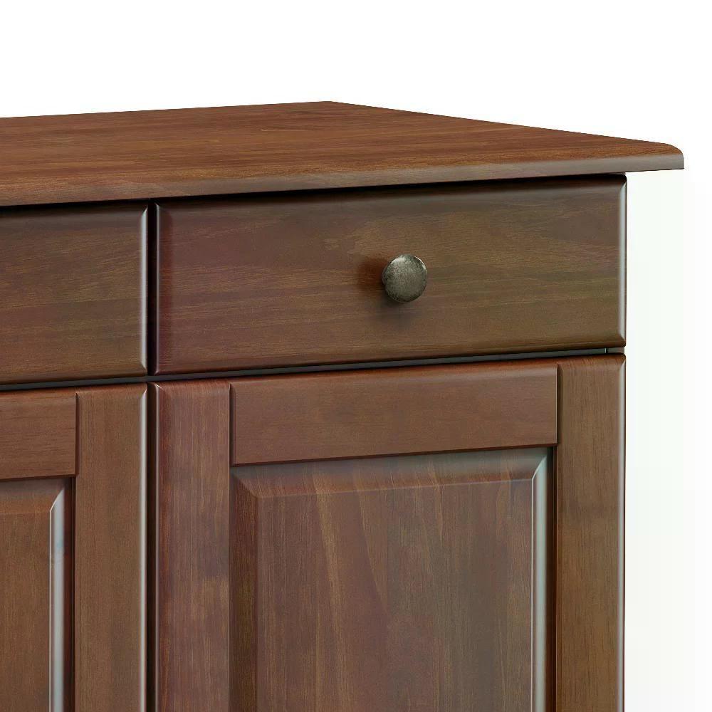 Balcao 4 Portas 4 Gavetas Madeira Maciça 8929 Rubi Café - 6