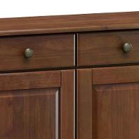 Balcao 4 Portas 4 Gavetas Madeira Maciça 8929 Rubi Café - 13