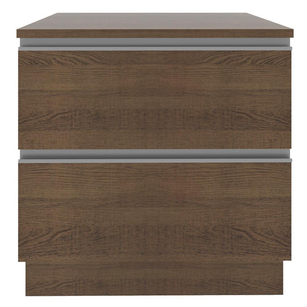 Balcão Glamy 80cm 2 Gavetas Rustic Madesa - 1