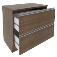 Balcão Glamy 80cm 2 Gavetas Rustic Madesa - 5