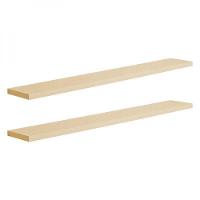 Kit 2 Prateleiras 70 X 10cm Bege Claro Suporte Invisível - 5