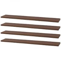 Kit 4 Prateleiras 60 X 10cm Nogal Suporte Invisível - 1