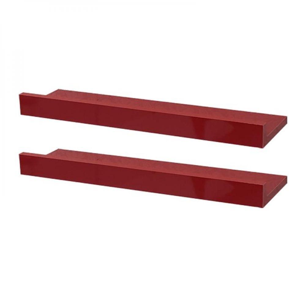 Kit 2 Prateleiras Porta Quadros 70 X 15cm Suporte Invisível - 1