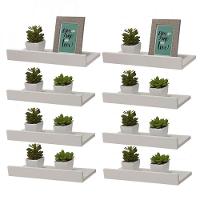 Kit 8 Prateleiras Porta Quadros 60 X 10cm Suporte Invisível - 2