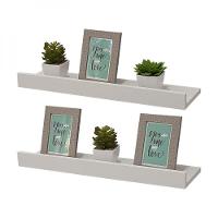 Kit 2 Prateleiras Porta Quadros 70 X 15cm Suporte Invisível - 1