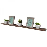 Kit 8 Prateleiras 80 X 20cm Nogal Suporte Invisível