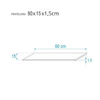 Kit 3 Prateleiras 90 X 15cm Branca Suporte Invisível - 6