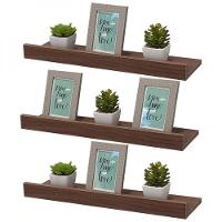 Kit 3 Prateleiras Porta Quadros 80 X 10cm Suporte Invisível - 1