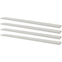 Kit 4 Prateleiras 80 x 15cm Branca com Suporte Invisível - 2