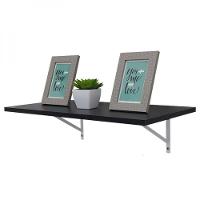 Prateleira 90 X 30cm Preta Com Mão Francesa - 1