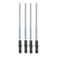 Kit 2 Prateleiras U 80 X 20cm Preta Suporte Invisível - 7