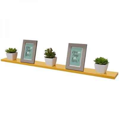 Prateleira 90X20cm Amarelacom Suporte Invisível