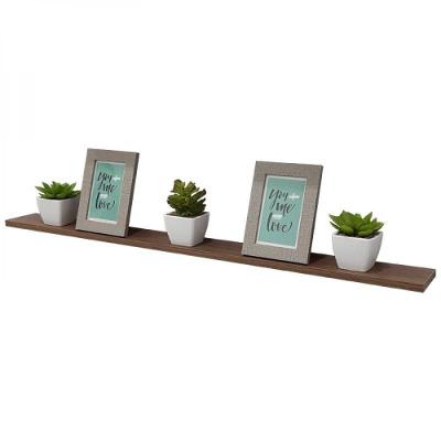 Prateleira 90 X 10cm Nogal Suporte Invisível