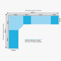 Quarto De Canto Solteiro Com Guarda Roupas E Mesas De Cabeceira Alpes Luciane Móveis Branco Pf Com Verde Pf - 2