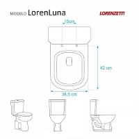 Assento Sanitário Acrílico Lorenluna Branco Lorenzetti - 11