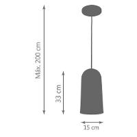 Pendente Copo Max Branco Kit Com 2 - 2