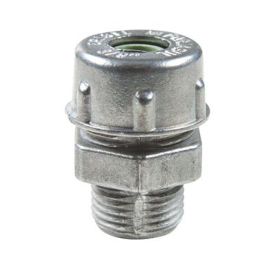 Conector Prensa-cabo 3/4" Em Alumínio - Bucha Na Cor Cinza Tramontina