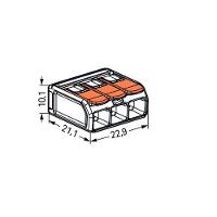 Conector Emenda Compacto Wago 221-613 - 3 Pólos Até 6mm² - 2