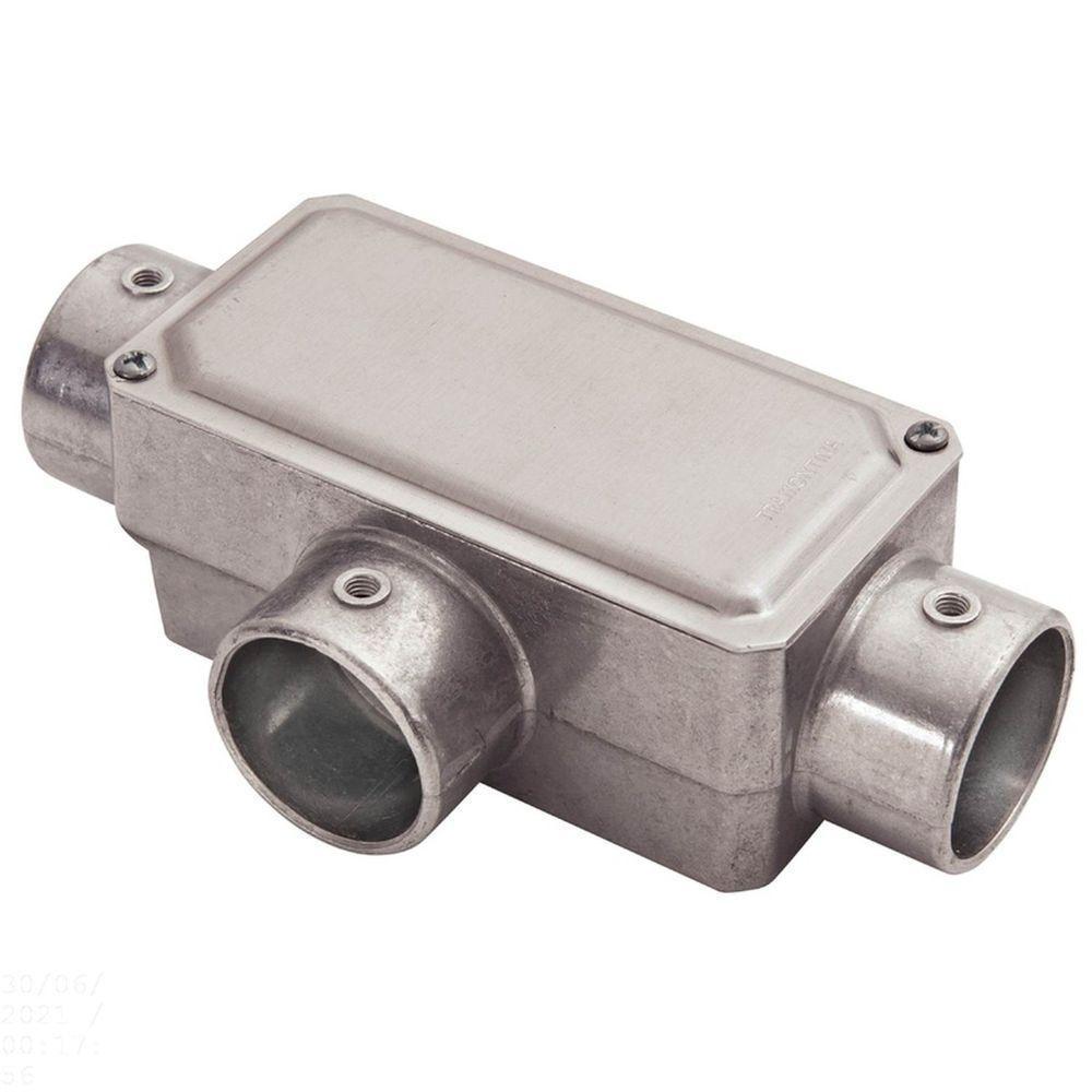 Condulete Fixo 1" Tipo "t" - Com Tampa / Sem Rosca / Sem Pintura Tramontina - 1