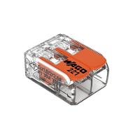 Conector Emenda Compacto Wago 221-612 - 2 Pólos Até 6mm² - 1