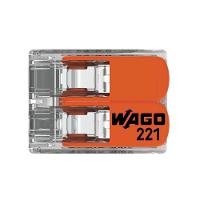 Conector Emenda Compacto Wago 221-612 - 2 Pólos Até 6mm² - 6