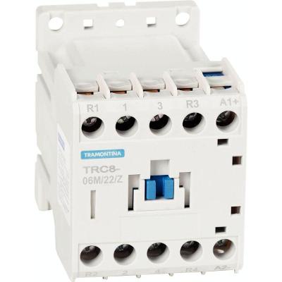 Minicontator Tripolar Tramontina Trc8-06m01/z 6a 24vcc 2na+2nf Tramontina