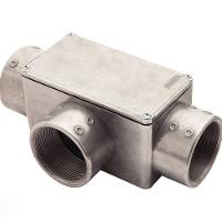 Condulete Fixo 3" Tipo "t" - Com Tampa / Rosca Bsp / Sem Pintura Tramontina - 1