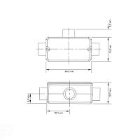 Condulete Fixo 3" Tipo "t" - Com Tampa / Rosca Bsp / Sem Pintura Tramontina - 2