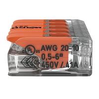 Conector Emenda Compacto Wago 221-615 - 5 Pólos Até 6mm² - 3