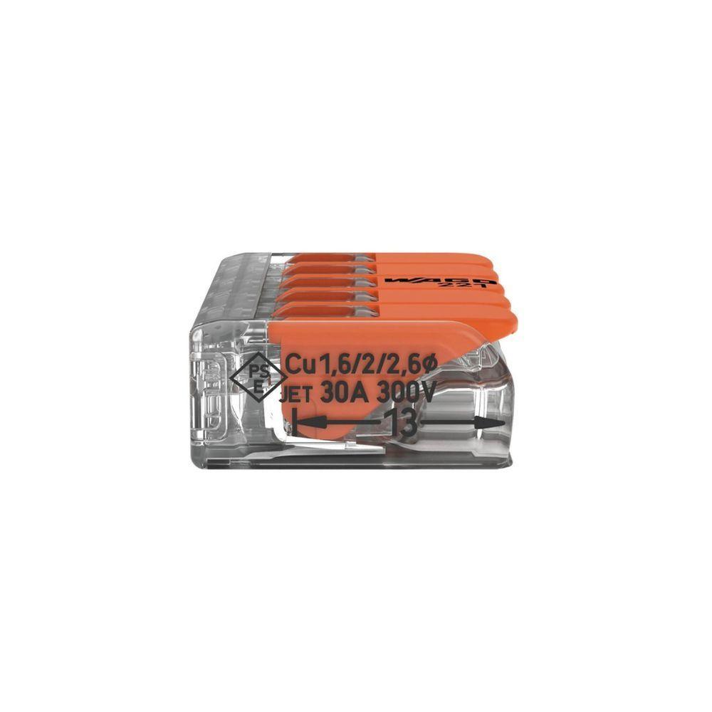 20 Conectores Automático 221-615 Até 6,0mm 5 Polos 41a - Wago - 6