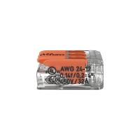 20 Conectores Emenda 4mm 3 Polos 221-413 - Wago