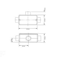 Condulete Fixo 3/4" Tipo "t" - Com Tampa / Rosca Bsp / Com Pintura Eletrostática A Pó Tramontina - 3