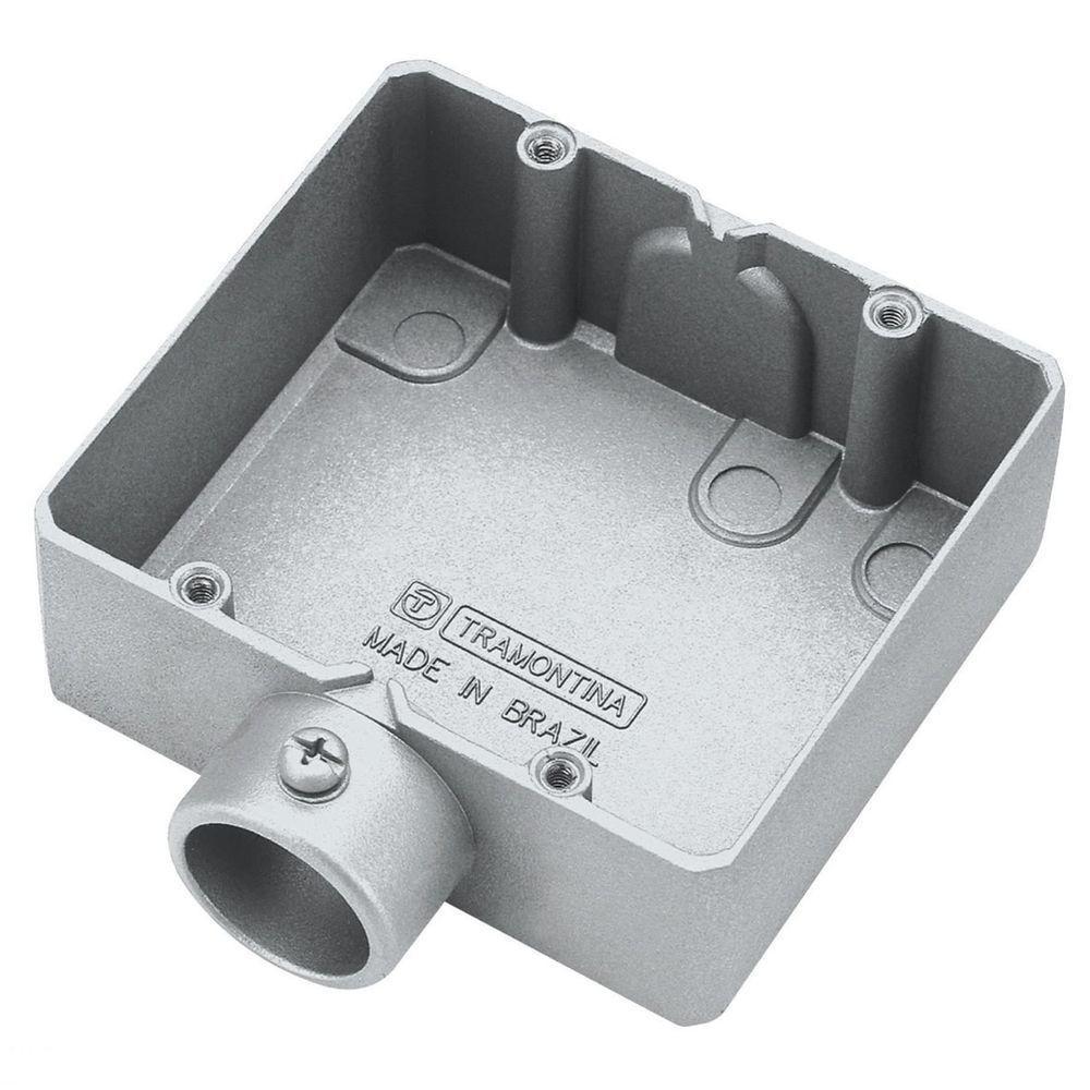 Condulete Duplo 3/4" Tipo "ed" - Sem Tampa / Rosca Bsp / Com Pintura Eletrostática A Pó Tramontina - 1