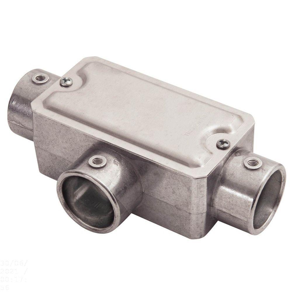 Condulete Fixo 3/4" Tipo "t" - Com Tampa / Sem Rosca / Sem Pintura Tramontina - 1