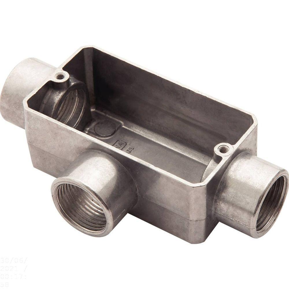 Condulete Fixo 3/4" Tipo "t" - Sem Tampa / Rosca Bsp / Sem Pintura Tramontina - 1
