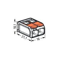 50 Conectores Automáticos Até 6,0mm 2 Polos 41a - Wago - 5