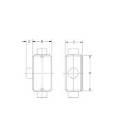 Condulete Fixo 1/2" Tipo "t" - Sem Tampa / Rosca Bsp / Sem Pintura Tramontina - 3
