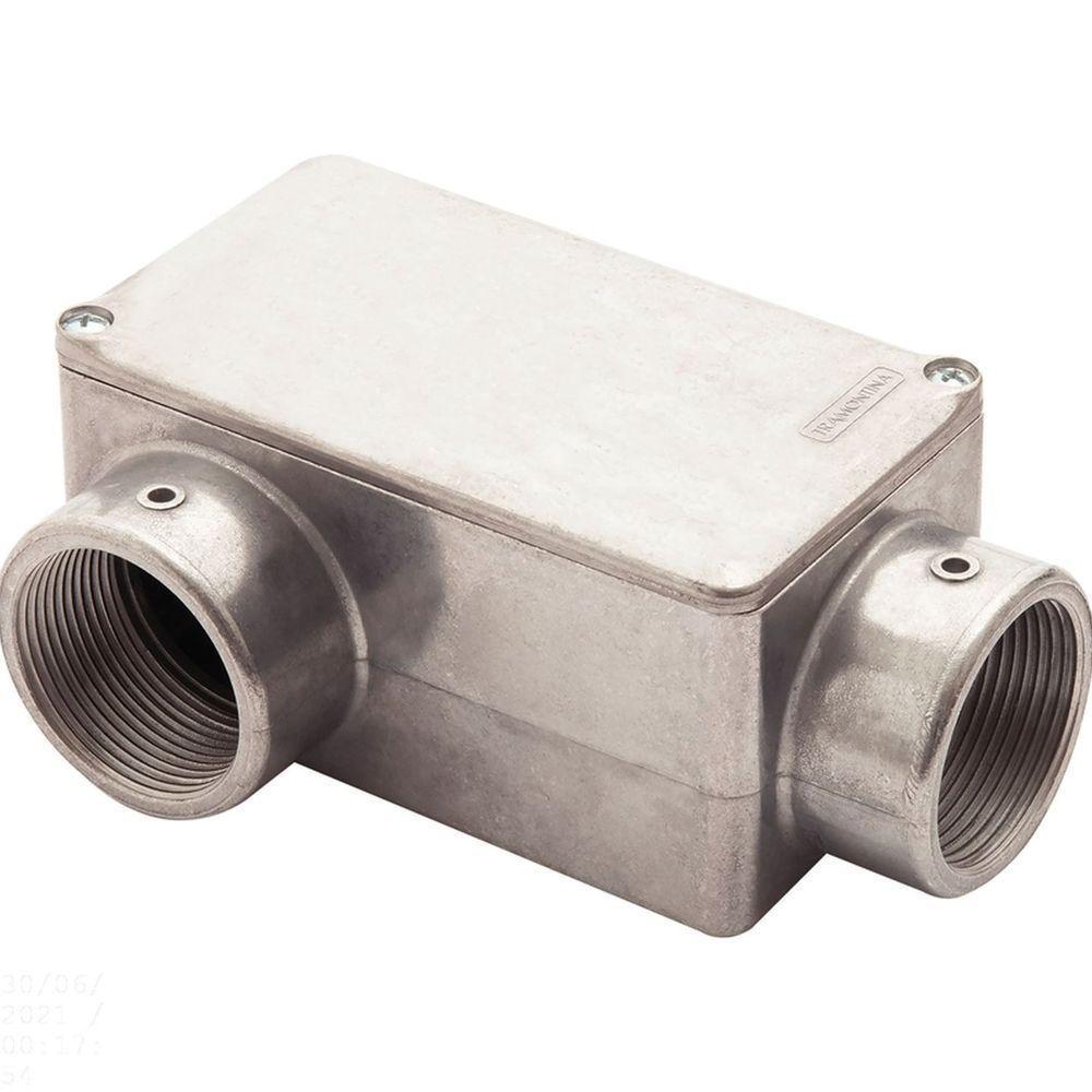 Condulete Fixo 1.1/4" Tipo "lr" - Com Tampa / Rosca Bsp / Sem Pintura Tramontina - 1