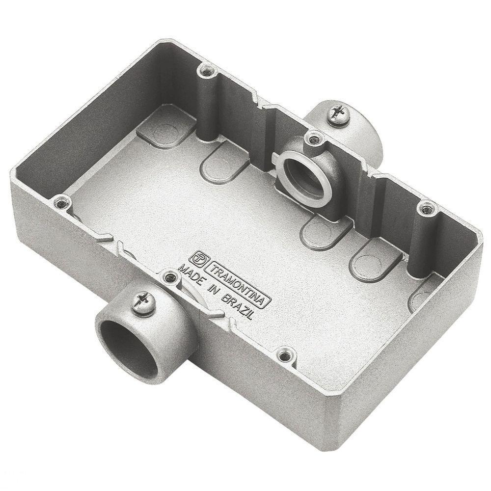 Condulete Triplo 3/4" Tipo "ct" - Sem Tampa / Sem Rosca / Com Pintura Eletrostática A Pó Tramontina - 1